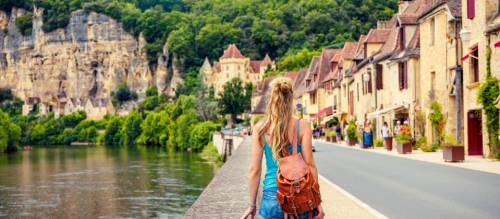 Enjoying the pretty villages of the Dordogne