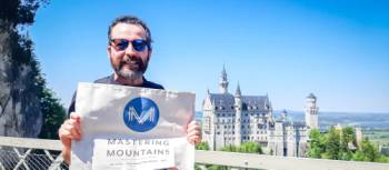 Sam accomplishing his walk to Neuschwanstein Castle in Bavaria | Sam Smith