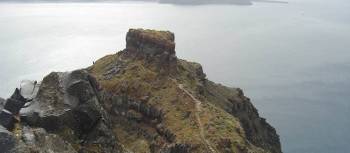 Looking back at Santorini from the island of Naxos | Hetty Schuppert