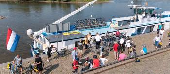 Fluvius Barge used on our Amsterdam to Bruges bike and boat holidays | Boat Bike tours