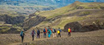 Traverse deep gorges and breathtaking valleys on the Laugavegur Trail in Iceland