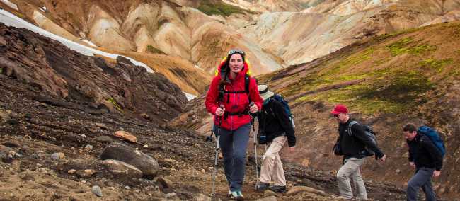 Experience the dramatic landscapes and natural beauty of the Laugavegur Trail in Iceland