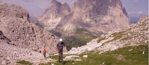 Walking out after a day's Via Ferrate | Tim Macartney-Snape