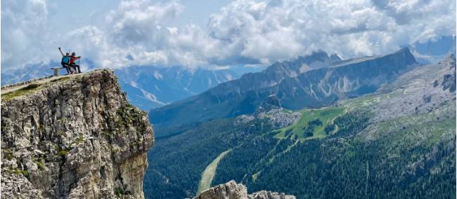 Hiking the Via Ferrata trail in the Dolomites | Nancy Y.