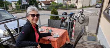 Coffee stop at Libano after a long hill climb out of Belluno | Rob Mills