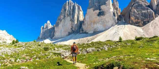 Hiking in the stunning Dolomites
