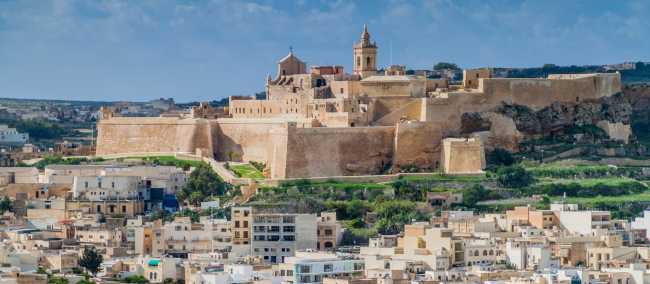 The Cittadella of Victoria on Gozo, Malta