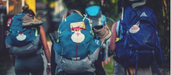 Pilgrims walking on the Camino in Spain | @timcharody