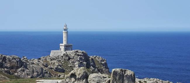 A lighthouse on the Lighthouse Way in Spain