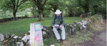 Resting on the Camino Primitivo