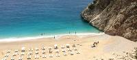 The marvellous blue waters of Kaputas Beach on Turkey's Lycian Coast Cycle