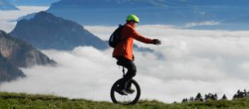 Hans Howald unicycling the Camino from Oslo | Hans Howald