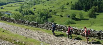 Above Swaledale, walking in England