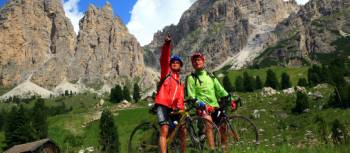 Biking around the Dolomites, Italy