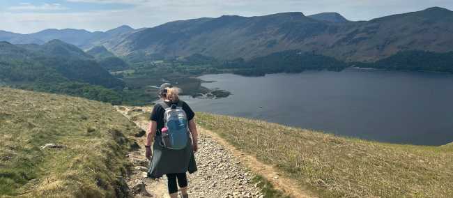 Hiking up to Walla Crag, with excellent views the whole way. | Tegan Pereira