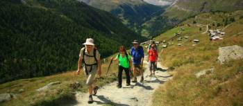 Walking above Zermatt